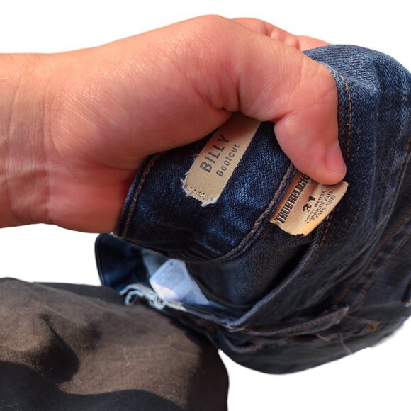 True Religion Jeans Size 31 BILLY Blue - Picture 2 of 5